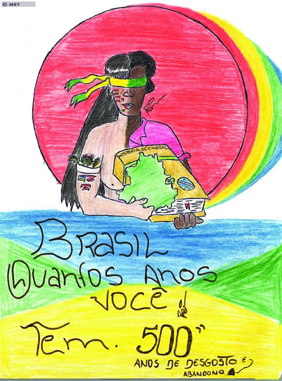 <em>Brasil, 500 anos de desgosto</em><br />(Uma mulher indígena  ...