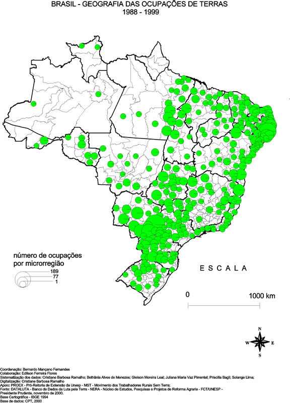 Ocupa&ccedil;&otilde;es de Terras: Ocupa&ccedil;&otilde;es por  ...