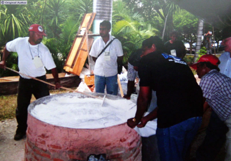 Preparação de farinha de mandioca, <em>Semana Nacional da Cultura  ...