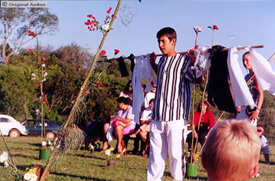 Opening performance of <em>Return to the Earth</em>, 