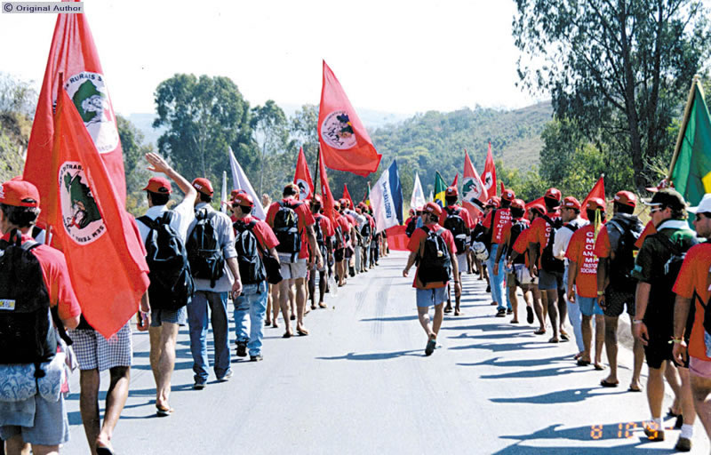 Marcha nacional a Brasília em 1997