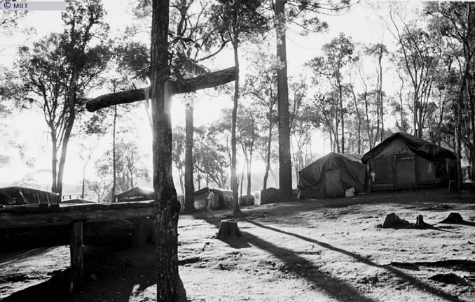 Vista geral do Acampamento Oziel Alves Pereira, na Fazenda Dissenha,  ...