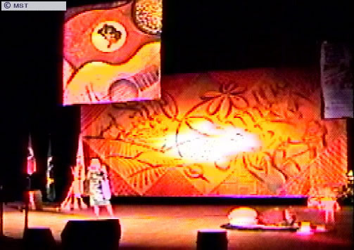 A poet shares the stage with murals, opening a series of debates,  ...