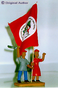 Escultura em argila de autoria de Horácio, Caruaru, Pernambuco, para  ...