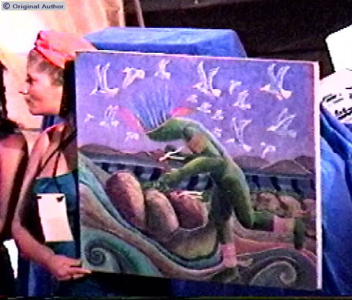 Uma visão sonhadora de paz e harmonia pastoral, mostrada durante a  ...